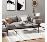 vidaXL Coffee Table Grey Sonoma 100x50x35 cm Engineered Wood