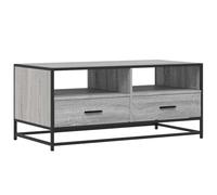 vidaXL Coffee Table Grey Sonoma 100x50x45 cm Engineered Wood and Metal