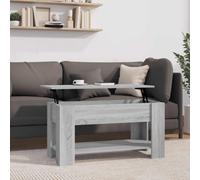 vidaXL Coffee Table Grey Sonoma 101x49x52 cm Engineered Wood NEW