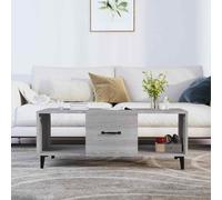 vidaXL Coffee Table Grey Sonoma 102x50x40 cm Engineered Wood 01 UK HOT