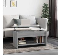 Vidaxl Coffee Table Grey Sonoma 102X50X52.5 Cm Engineered Wood