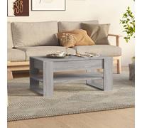 vidaXL Coffee Table Grey Sonoma 102x55x45 cm Engineered Wood