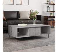 vidaXL Coffee Table Grey Sonoma 104x60x35 cm Engineered Wood