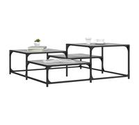 vidaXL Coffee Table Grey Sonoma 107x107x40 cm Engineered Wood