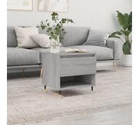 vidaXL Coffee Table Grey Sonoma 50x46x50 cm Engineered Wood NEW