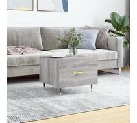 vidaXL Coffee Table Grey Sonoma 50x50x40 cm Engineered Wood