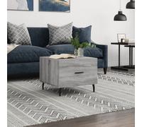 (grey sonoma) vidaXL Coffee Table Side Table Sofa Couch Tea Table Black Engineered Wood