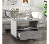 vidaXL Coffee Table Grey Sonoma 55x55x40 cm Engineered Wood