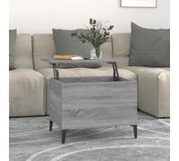 vidaXL Coffee Table Grey Sonoma 60x44.5x45 cm Engineered Wood UK HOT