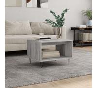 vidaXL Coffee Table Grey Sonoma 60x50x40 cm Engineered Wood