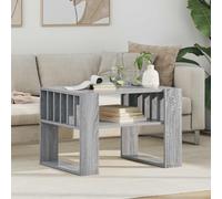 vidaXL Coffee Table Grey Sonoma 66 x 49.5 x 45 cm Engineered Wood