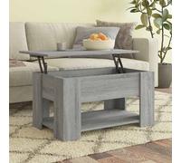 vidaXL Coffee Table Grey Sonoma 79x49x41 cm Engineered Wood