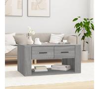vidaXL Coffee Table Grey Sonoma 80x50x40 cm Engineered Wood, Grey