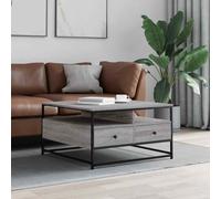 (grey sonoma, 80 x 80 x 45 cm) vidaXL Coffee Table Living Room Tea Side Table Sofa Table Engineered Wood