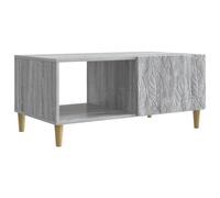 vidaXL Coffee Table Grey Sonoma 90 x 50 x 40 cm Engineered Wood