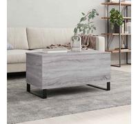vidaXL Coffee Table Grey Sonoma 90x44.5x45 cm Engineered Wood