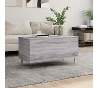 vidaXL Coffee Table Grey Sonoma 90x44.5x45 cm Engineered Wood