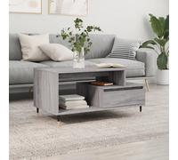 vidaXL Coffee Table Grey Sonoma 90x49x45 cm Engineered Wood