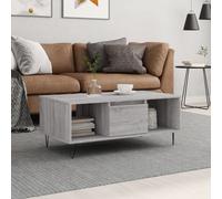 vidaXL Coffee Table Grey Sonoma 90x50x36.5 cm Engineered Wood