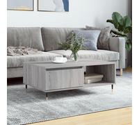 vidaXL Coffee Table Grey Sonoma 90x60x35 cm Engineered Wood