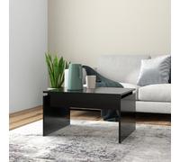 vidaXL Coffee Table Black 68x50x38 cm Engineered Wood NEW