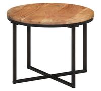vidaXL Coffee Table Hall End Table Side Sofa Table Solid Wood Acacia and Iron