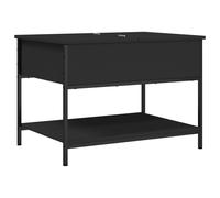 vidaXL Coffee Table Hall End Table Sofa Table Black Engineered Wood and Metal