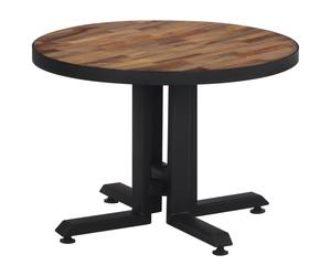 vidaXL Coffee Table Hall Side End Table Sofa Table Round Solid Reclaimed Teak