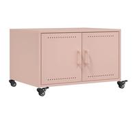 vidaXL Coffee Table Hallway Tea Centre End Table Accent Side Table Pink Steel