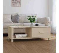 (honey brown) vidaXL Coffee Table Solid Wood Pine Living Room Side End Table Multi Colours