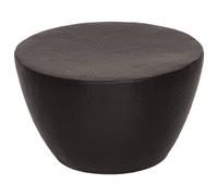 vidaXL Coffee Table Hammered Aluminium Ø 50x30 cm Black
