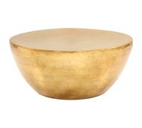 vidaXL Coffee Table Hammered Aluminium 70x30 cm Brass