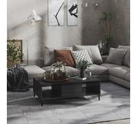 vidaXL Coffee Table High Gloss Grey 103.5x60x35 cm Engineered Wood