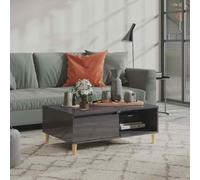 vidaXL Coffee Table High Gloss Grey 90x60x35 cm Engineered Wood UK