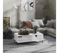 vidaXL Coffee Table High Gloss White 103.5x60x35 cm Engineered Wood UK HOT