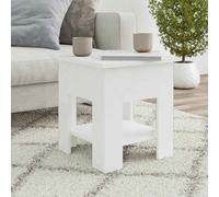 vidaXL Coffee Table High Gloss White 40x40x42 cm Engineered Wood 01 UK HOT