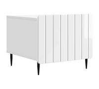 vidaXL Coffee Table High Gloss White 49 x 50 x 42 cm Engineered Wood