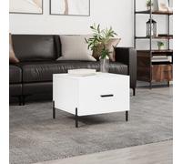 vidaXL Coffee Table High Gloss White 50x50x40 cm Engineered Wood