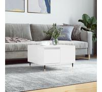 vidaXL Coffee Table High Gloss White 55x55x36.5 cm Engineered Wood