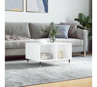 vidaXL Coffee Table High Gloss White 60x50x36.5 cm Engineered Wood