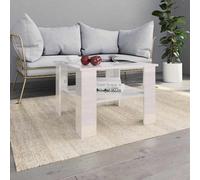 Vidaxl Coffee Table High Gloss White 60X60X42 Cm Engineered Wood