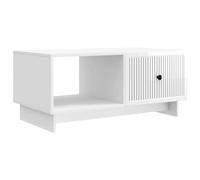 vidaXL Coffee Table High Gloss White 90 x 50 x 40 cm Engineered Wood