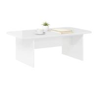 vidaXL Coffee Table High Gloss White 93 x 53 x 33 cm Engineered Wood