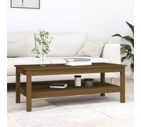 (Honey brown, 110 x 50 x 40 cm (L x W x H)) vidaXL Coffee Table Dining Table Centre Accent Tea End Table Solid Wood Pine