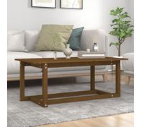 Coffee Table Honey Brown 110x55x45 cm Solid Wood Pine #1 GHB