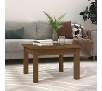 Vidaxl Coffee Table Honey Brown 45X45X30 Cm Solid Wood Pine, Brown