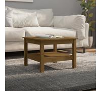 vidaXL Coffee Table Honey Brown 55x55x40 cm Solid Wood Pine