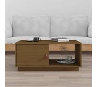 vidaXL Coffee Table Honey Brown 80x50x35.5 cm Solid Wood Pine