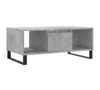 vidaXL Coffee Table in Concrete Grey - Engineered Wood Side Table with Storage - Modern Furniture for Living Room