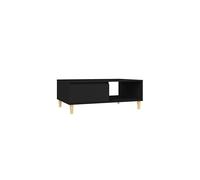 vidaXL Coffee Table Indoor Modern Couch Tea End Table Living room Centre Sofa Table Unit Home Furniture Household Set Chipboard Black